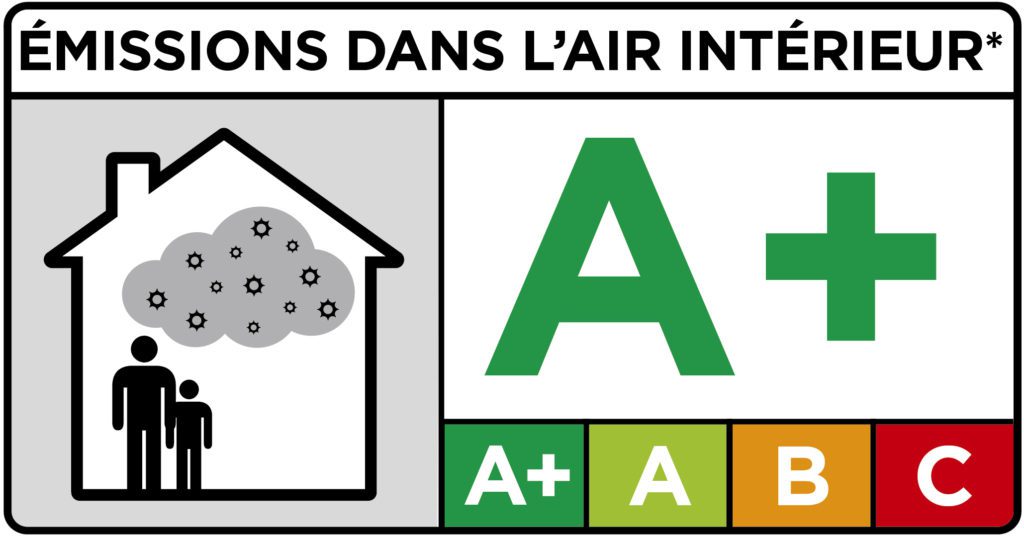 Étiquette émissions dans l'air intérieur