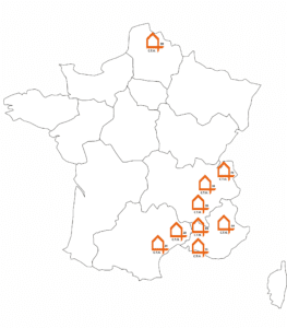 Implantation réseau Nos agences